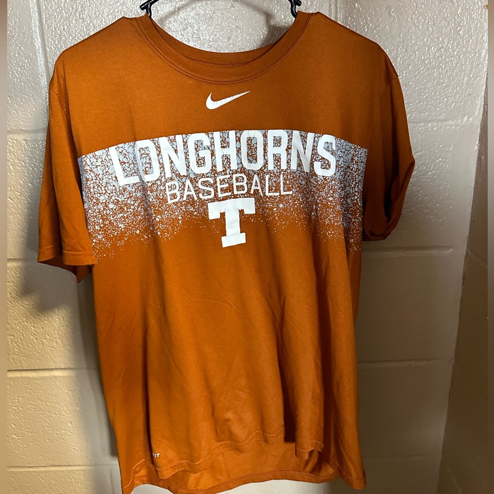 Nike University of Tennessee Longhorns Baseball Burnt Orange Short Sleeve Shirt